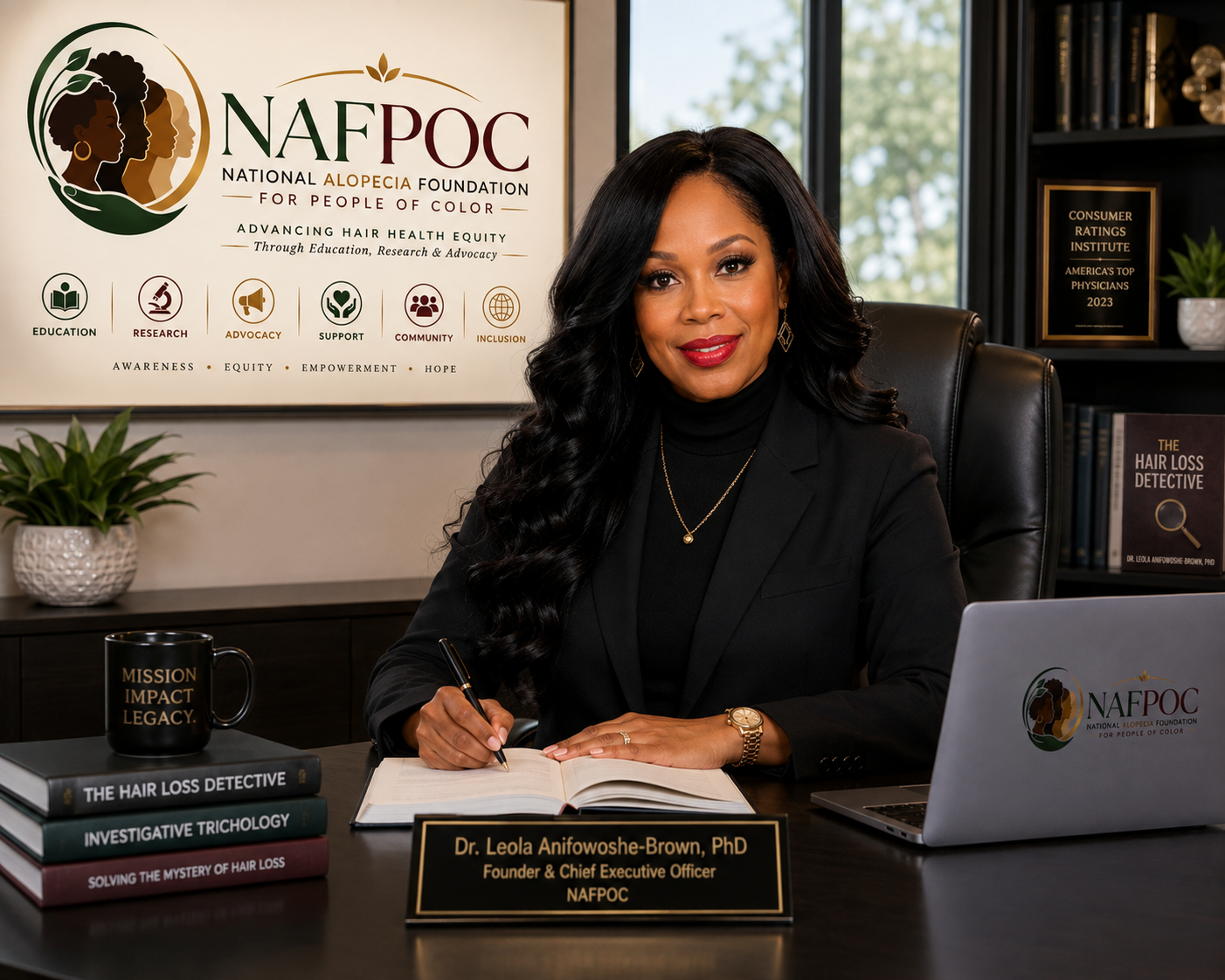 Dr. Leola Anifowoshe-Brown, PhD, Founder & Chief Executive Officer of NAFPOC